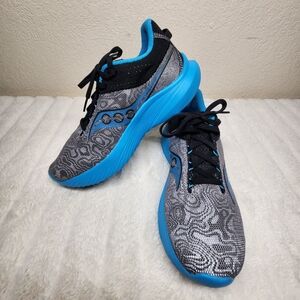 Saucony Kinvara 14 Women's Size 8.5 Gray Blue Black Athletic Running Shoes